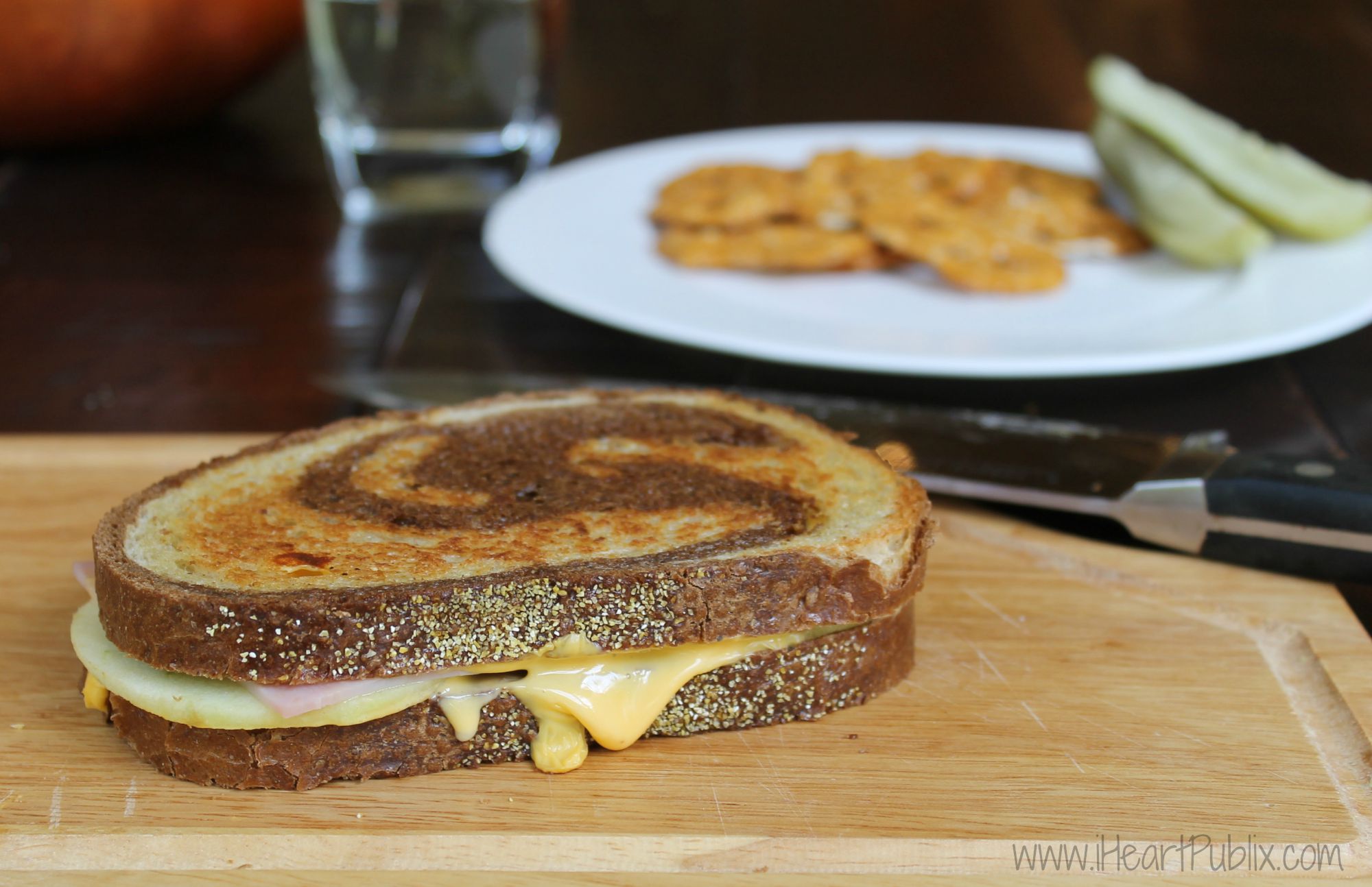 Grilled Ham & Cheese with Apple