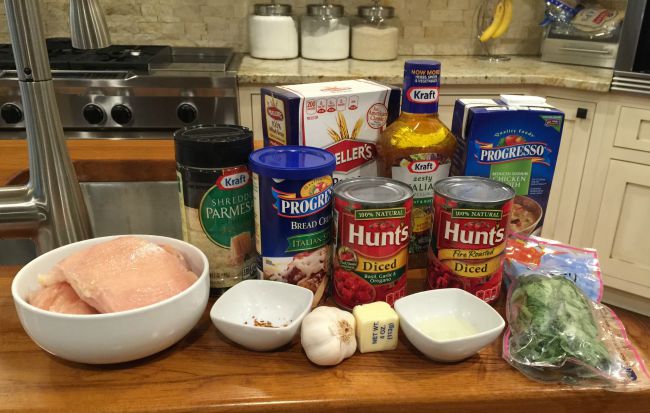 chicken-pasta ingredients