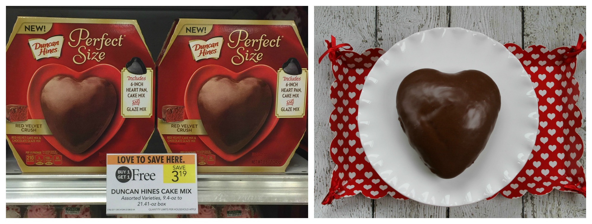 Perfect Size Heart Cake