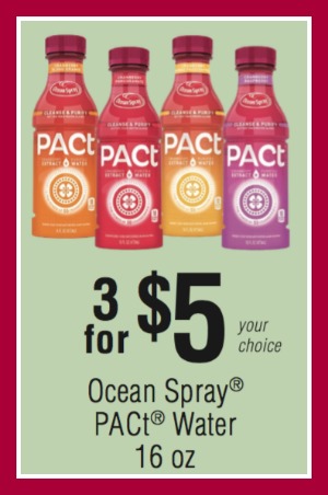 pact water ocean spray publix
