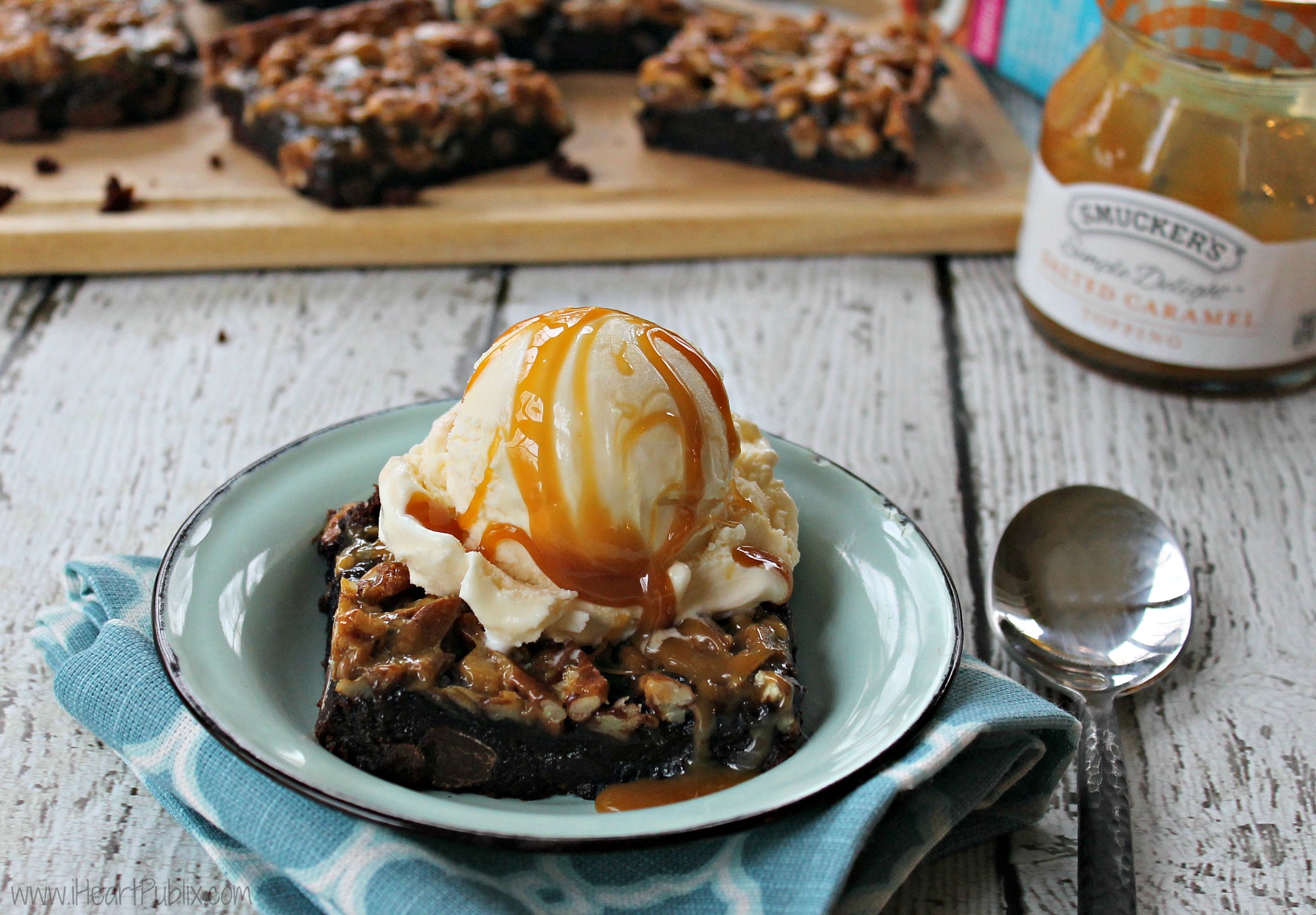 Salted Caramel Brownie Sundaes