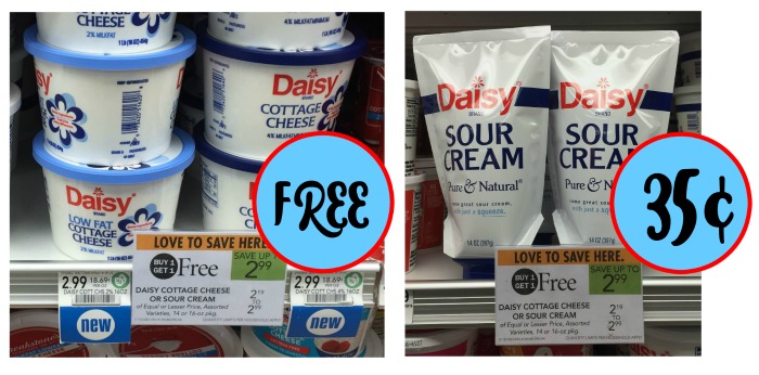 Daisy Cottage Cheese As Low As Free Sour Cream 35 At Publix