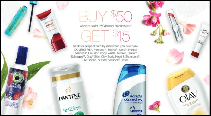 Best Of Beauty 15 Mail In Rebate Select P G Products