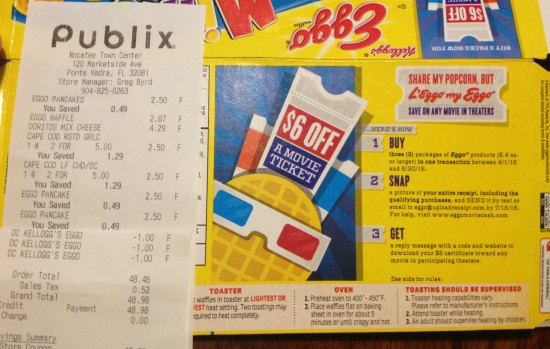 Cheap Kellogg S Eggo Pancakes 6 Off A Movie Ticket