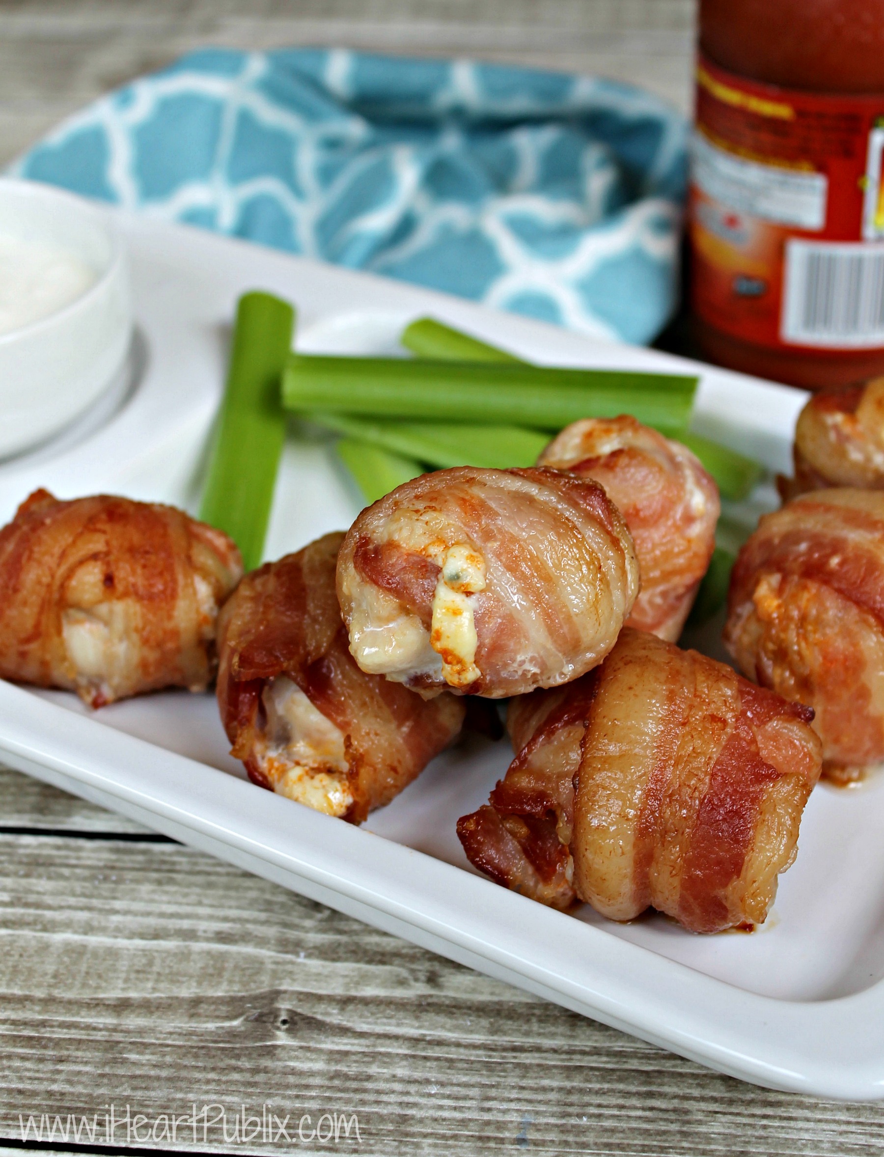 Bacon Wrapped Buffalo Chicken Bites Made With Farmland Bacon iHeartPublix