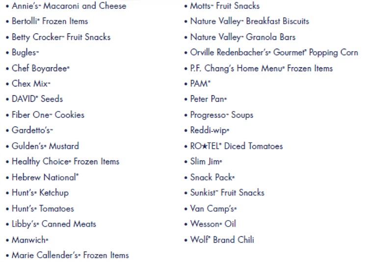 participating items