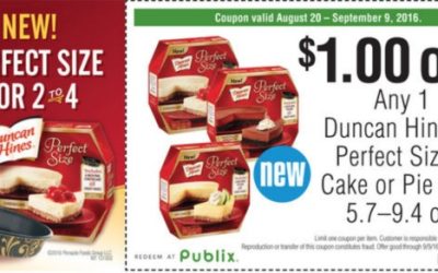 New Duncan Hines Perfect Size Coupon In The Advantage Buy Flyer – Super Deal At Publix!