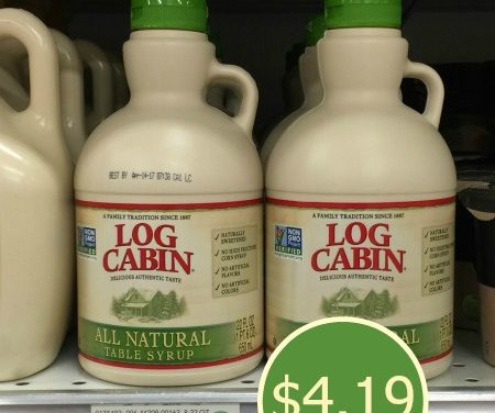 Try Log Cabin® All Natural Table Syrup – Great Taste Naturally + Save At Publix!