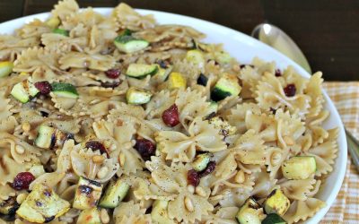 Pasta Salad with Grilled Vegetables & Italiano Garlic Parmesan  – Quick, Delicious & Super Economical!