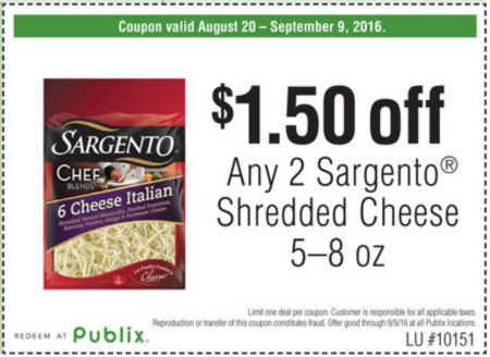 Save On Sargento Cheese With The Publix Coupon + Reminder To Vote In The Chopped At Home Challenge