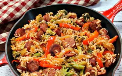 Easy Smoked Sausage Skillet Recipe – Quick, Convenient & A Super Price When You Shop At Publix!