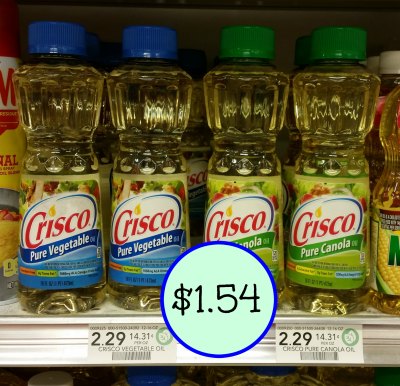 Crisco Vegetable or Canola Oil - Just $1.54 At Publix