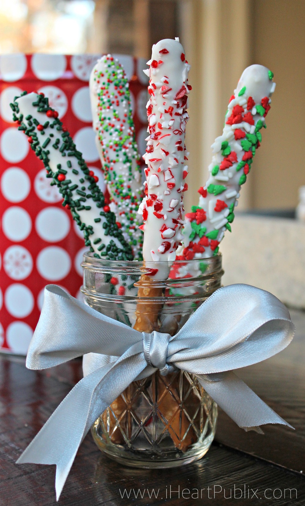 Chocolate Dipped Pretzel Rods