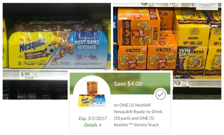 Huge Savings On Nestlé® Nesquik® &amp; Keebler™ Variety Snack Pack At ...
