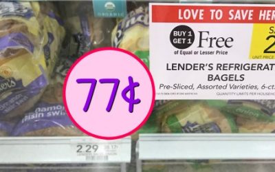 Lender’s®  Bagels Just 77¢ Per Bag At Publix – Pair With Smart Balance® Spread For A Delicious And Better-For-You Breakfast Option!