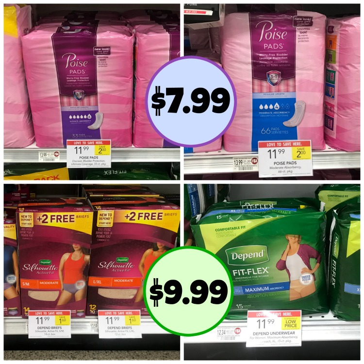 Awesome Prices On Poise & Depend Products At Publix Time To Stock Up
