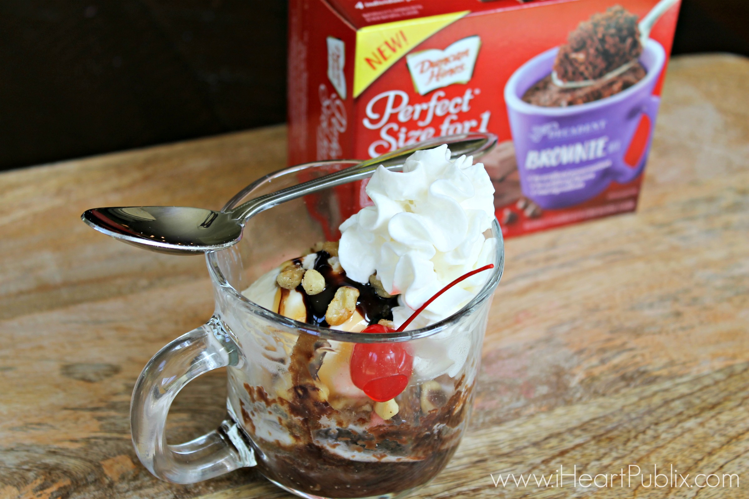 Serve Up An Easy Brownie Sundae With Duncan Hines® Perfect Size for 1