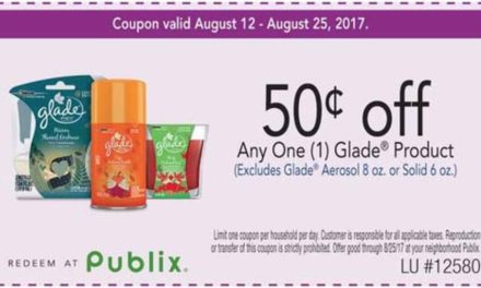 Still Time To Save On The Glade® Limited Edition Autumn Collection Products At Publix