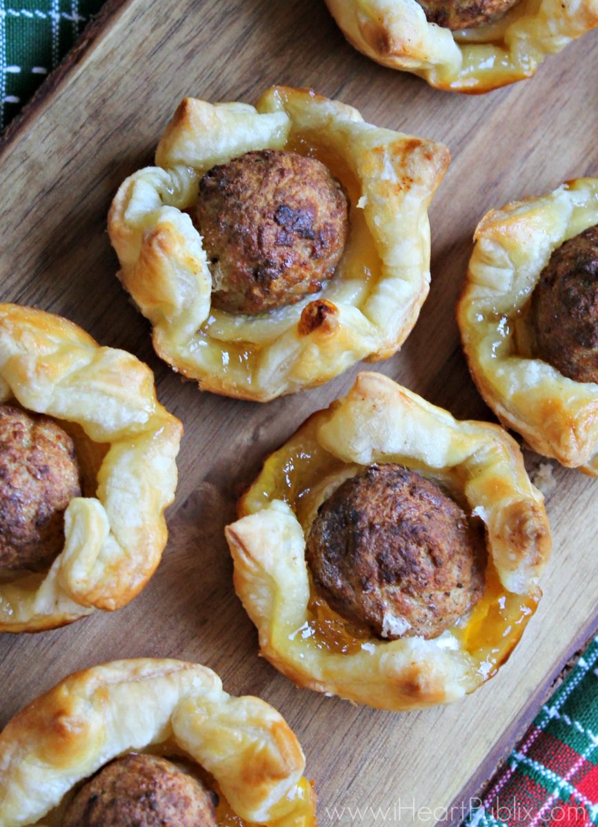 Peachy Meatball Brie Bites Amazing Holiday Appetizer Made With Cooked Perfect Meatballs (Get