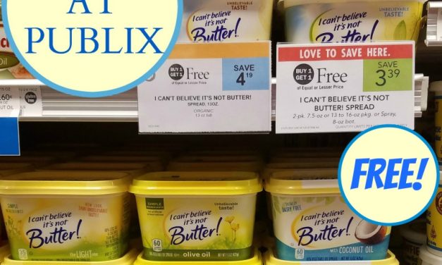 Don’t Forget To Pick Up A Super Deal On I Can’t Believe It’s Not Butter! At Publix