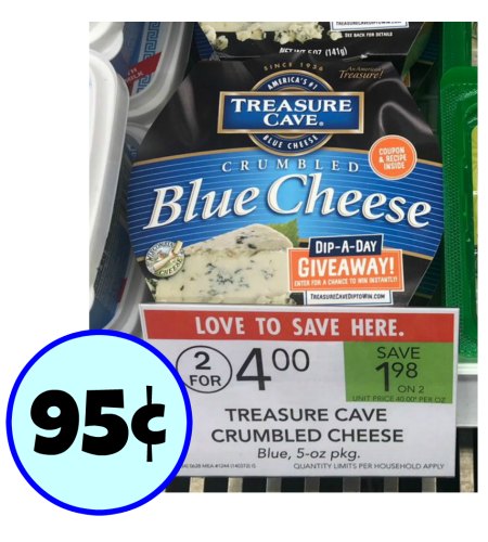 Treasure Cave Crumbled Cheese Just 95¢ At Publix
