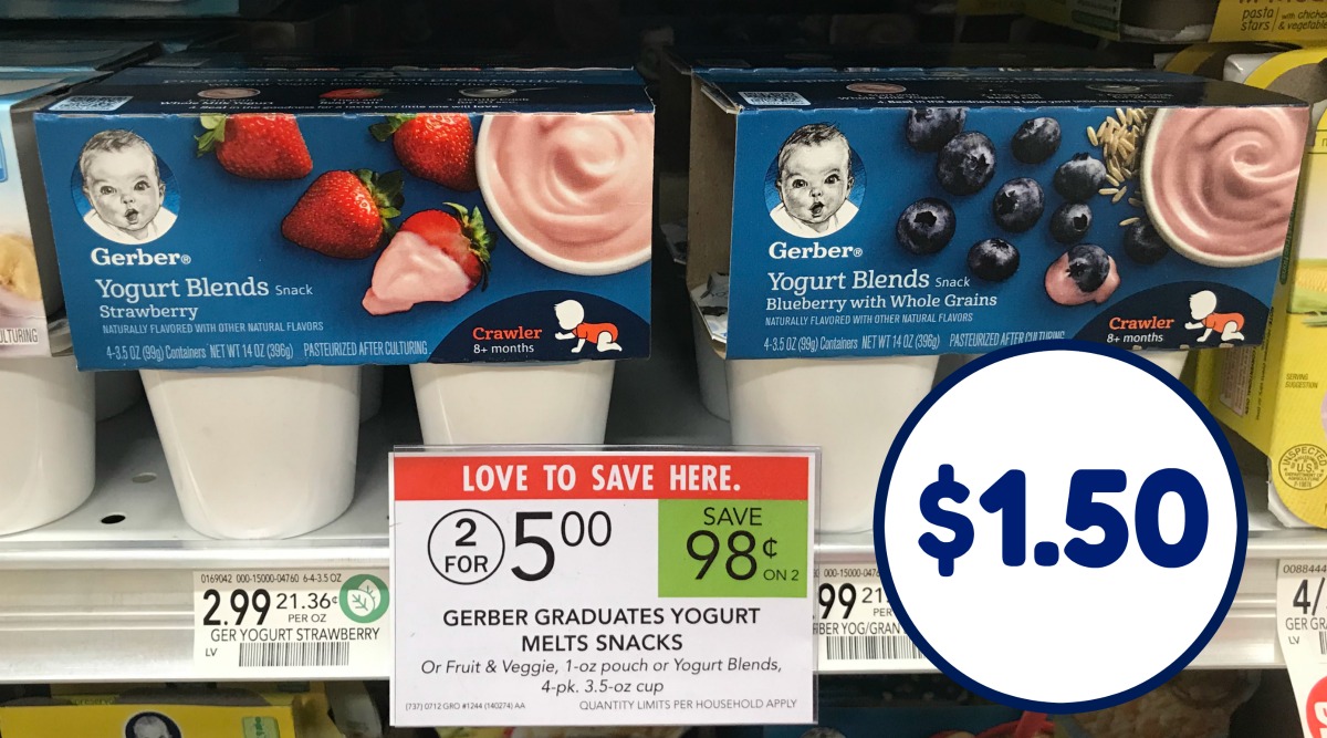 gerber yogurt pouches