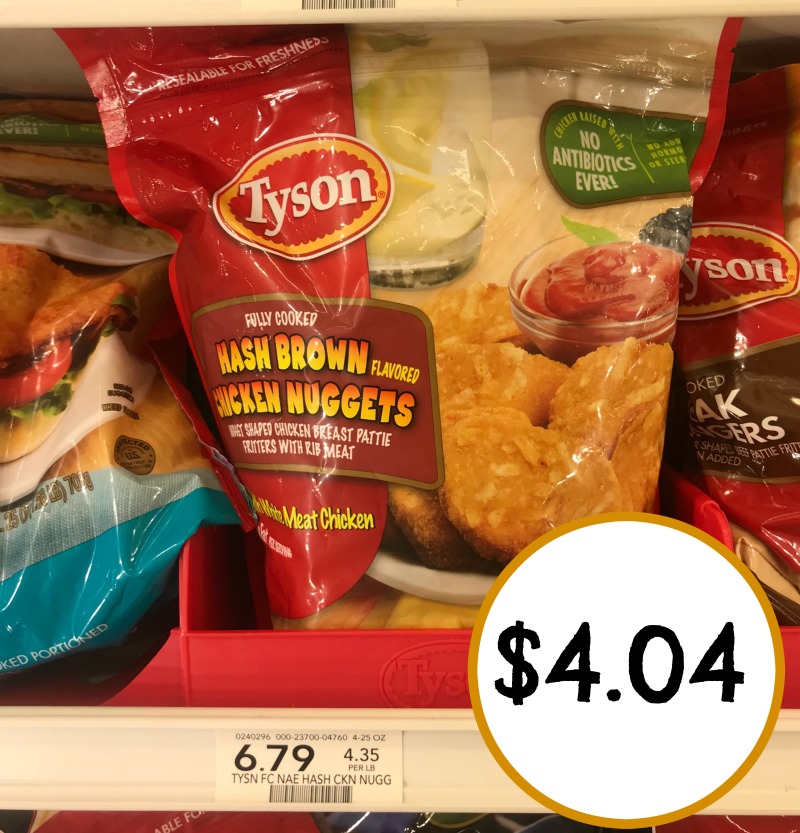 Tyson® Fully Cooked Hash Brown Flavored Chicken Nuggets, I Heart Publix