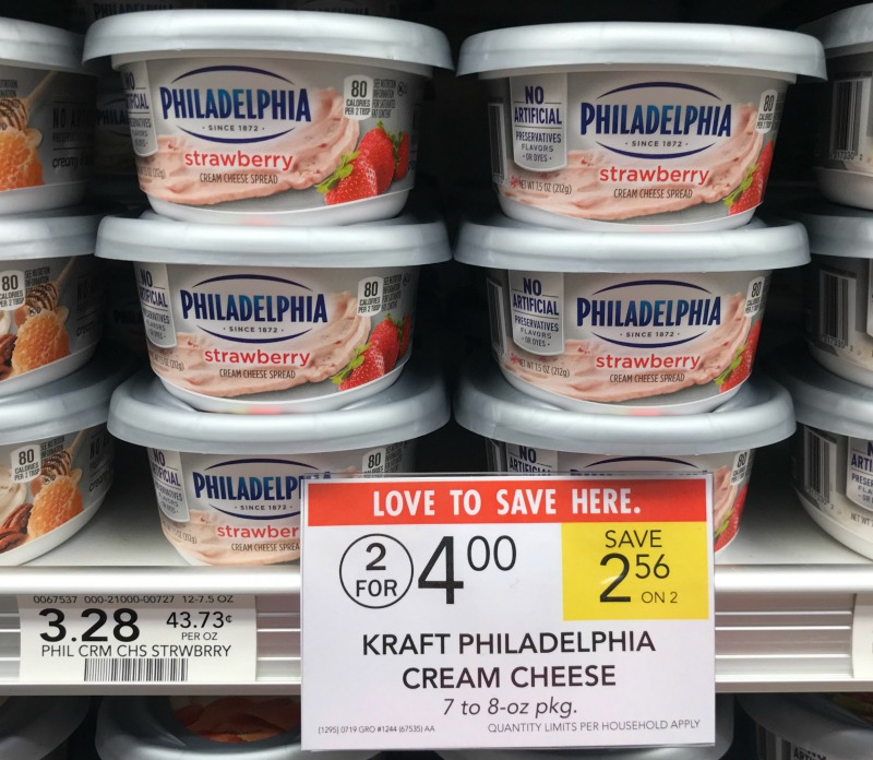 Fantastic Deal On All Your Favorite Flavors Of PHILADELPHIA Cream Cheese Spread- 2/$4 At Publix!