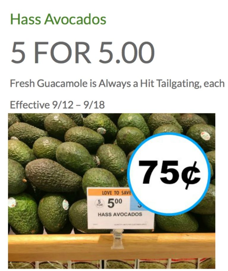 New Avocados Coupon For The Publix Sale 75¢ Each!