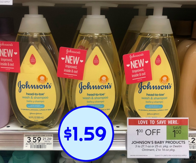 johnson's 3 in 1 baby wash