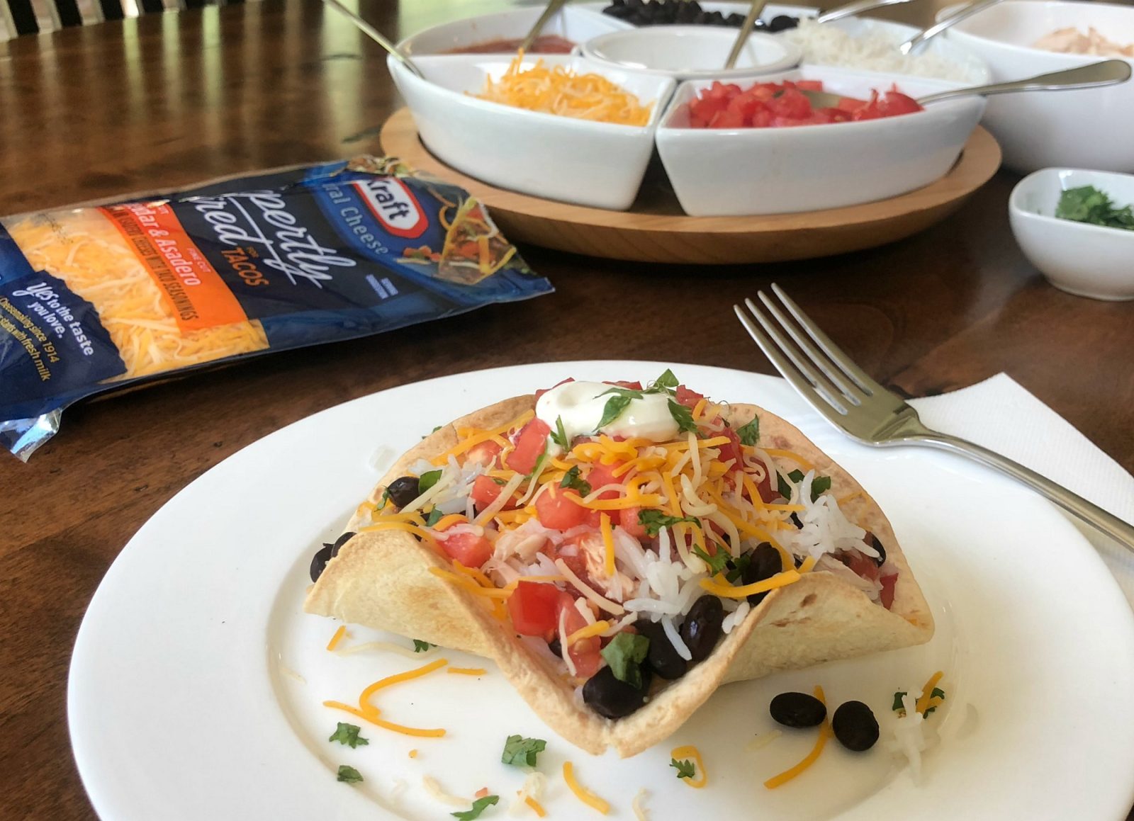 Serve Up Loaded Chicken Taco Bowls With KRAFT Cheddar & Asadero Cheese