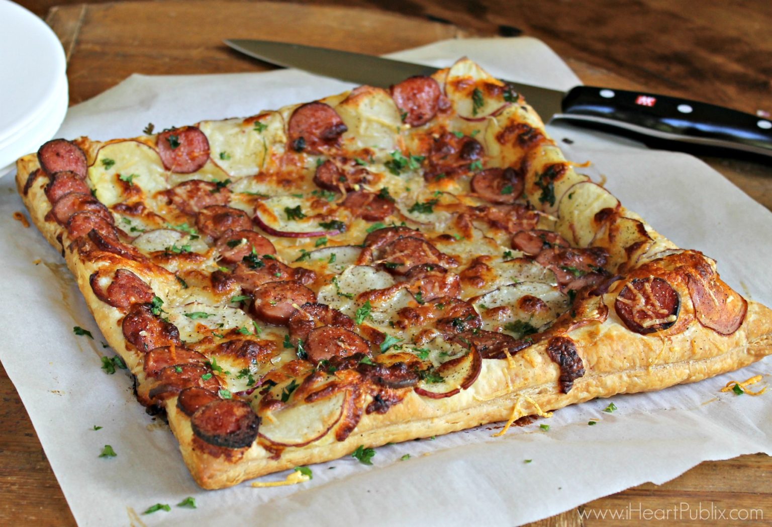 Sausage & Potato Tart Easy & Delicious Recipe Made With Eckrich Smoked Sausage iHeartPublix