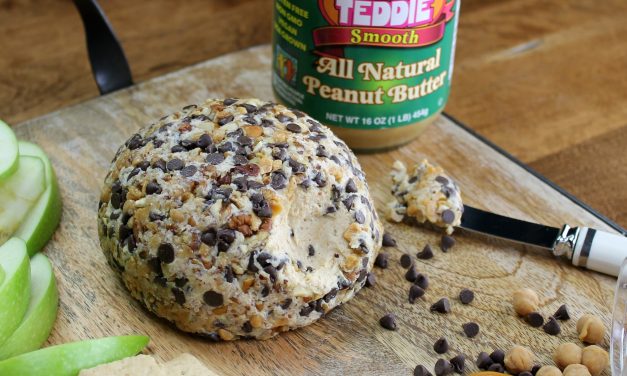 Peanut Butter Turtle Cheese Ball – Easy & Tasty Holiday Treat Made With Teddie All Natural Peanut Butter (Save Now At Publix!)