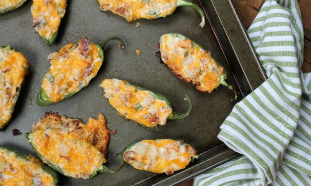Bacon, Ranch & Shrimp Stuffed Jalapeños – Pick Up Big Savings On Arla Cream Cheese For This Recipe With The New Coupon!