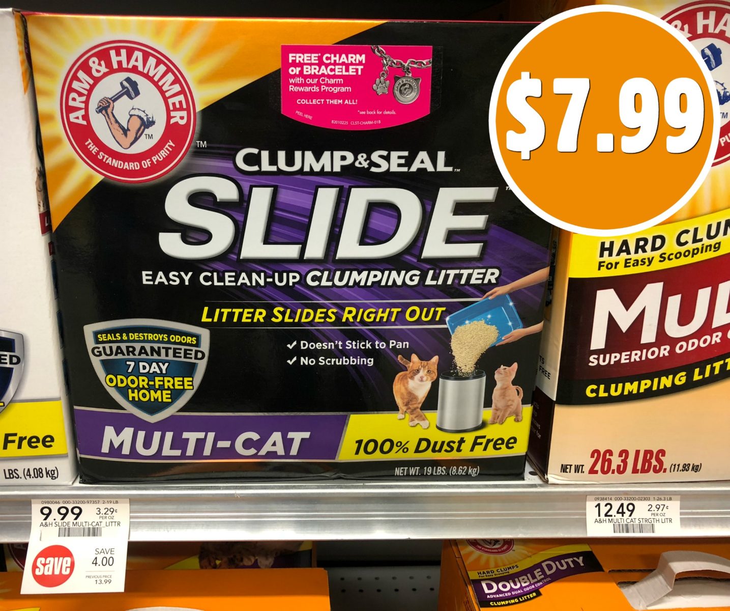 Litter’s a Snap With ARM & HAMMER™ SLIDE™ Cat Litter Save On The Big
