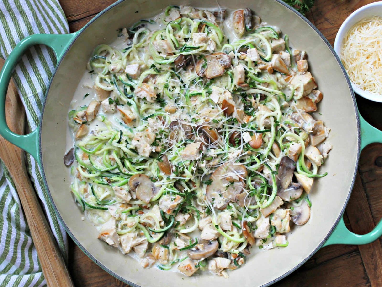 Creamy Mushroom Pork & Zoodles – Get Everything You Need At Publix (+ Look For An Arla Sampling This Weekend)