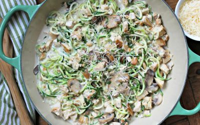 Creamy Mushroom Pork & Zoodles – Get Everything You Need At Publix (+ Look For An Arla Sampling This Weekend)