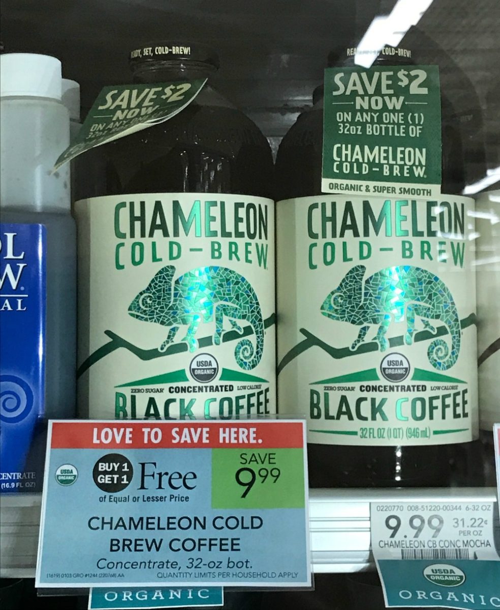 BOGO Organic Chameleon ColdBrew At Publix Coffee Concentrate & ColdBrew Blended with Whole