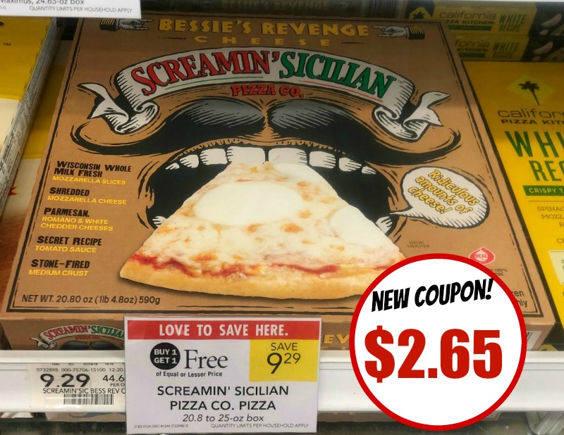 New Screamin’ Sicilian Pizza Coupon For The Publix BOGO Sale