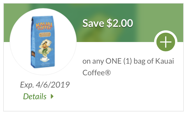 Kauai Coffee coupon