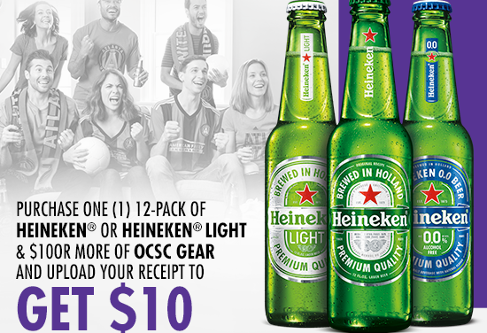 Reminder – Florida Folks Can Purchase Heineken And Orlando City Soccer Club Gear And Get A $10 Rebate!