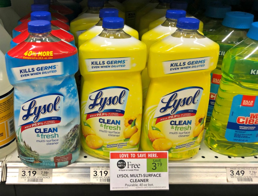 lysol coupon, I Heart Publix