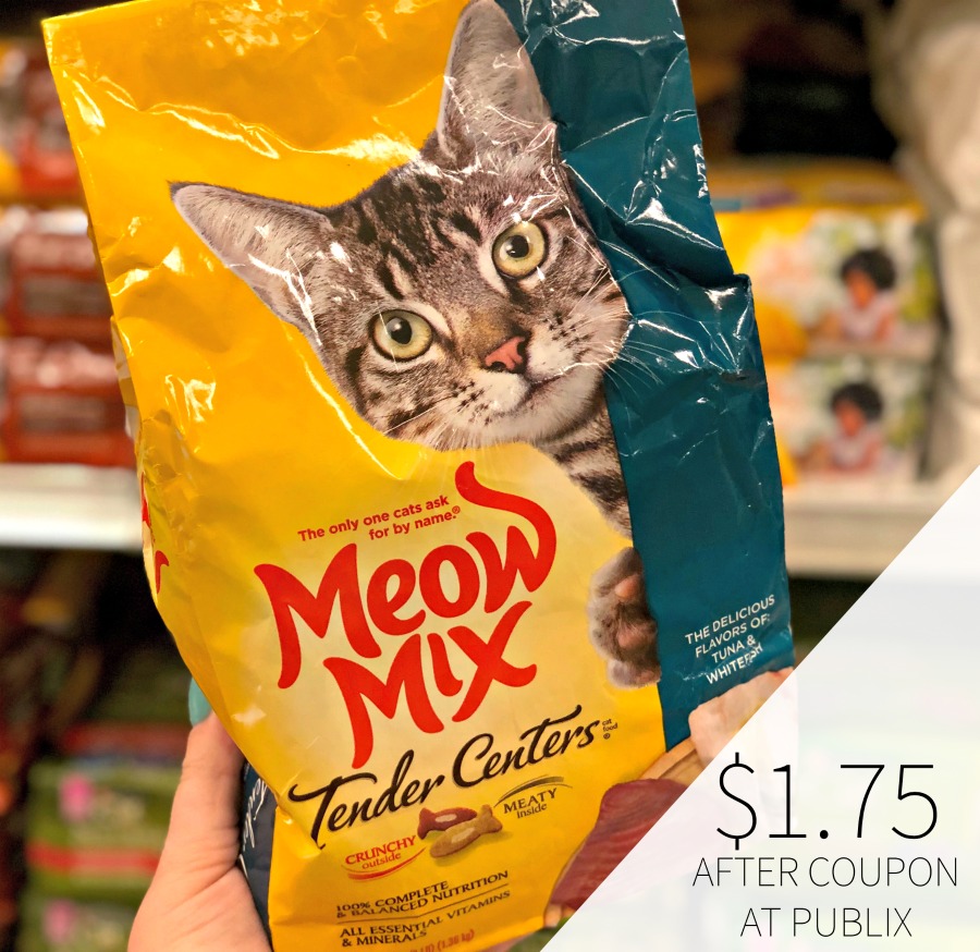 Meow Mix Treats Only 35 At Publix Dry Food Just 1 75 Per Bag.