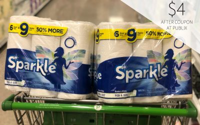 Fantastic Deal On Sparkle Paper Towels This Week At Publix – $4 Per Pack!
