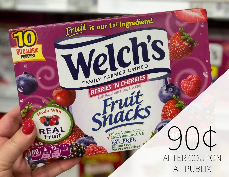 Welch’s Fruit Snacks Just 90¢ Per Box In The Upcoming Publix Ad on I Heart Publix
