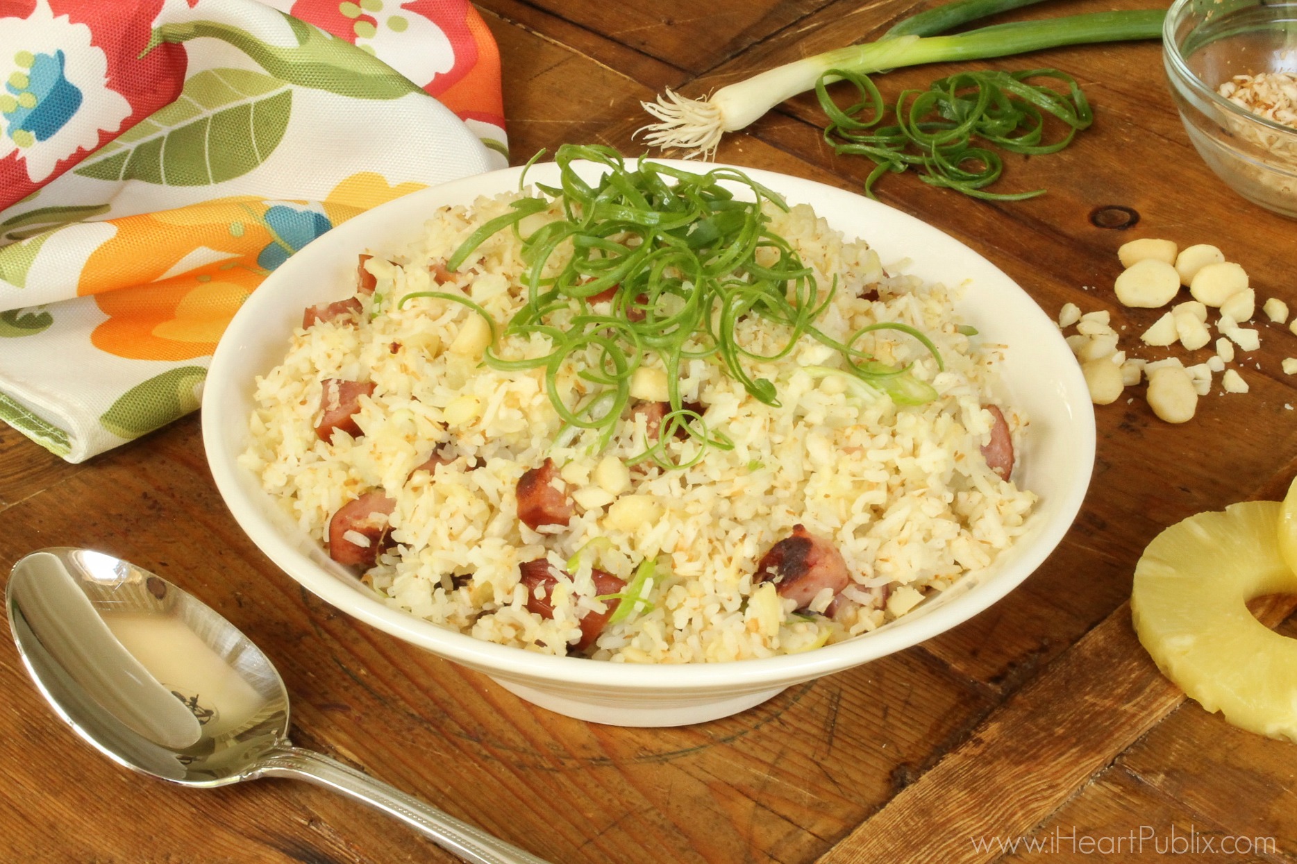 Hawaiian Luau Rice With Smoked Sausage - Fantastic Meal For The Eckrich Smoked Sausage Sale At Publix 1