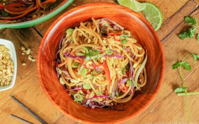Peanut Butter Thai Noodles – Easy & Amazingly Delicious Recipe To Go With The Deal On Ronzoni Thick And Hearty Pasta