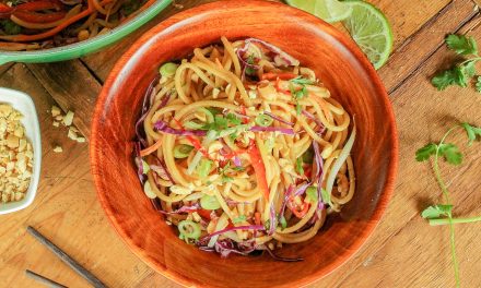 Peanut Butter Thai Noodles – Easy & Amazingly Delicious Recipe To Go With The Deal On Ronzoni Thick And Hearty Pasta