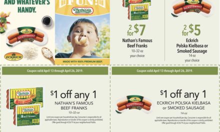 Last Chance To Grab Super Deals On Eckrich Smoked Sausage and Nathan’s Famous Franks At Publix