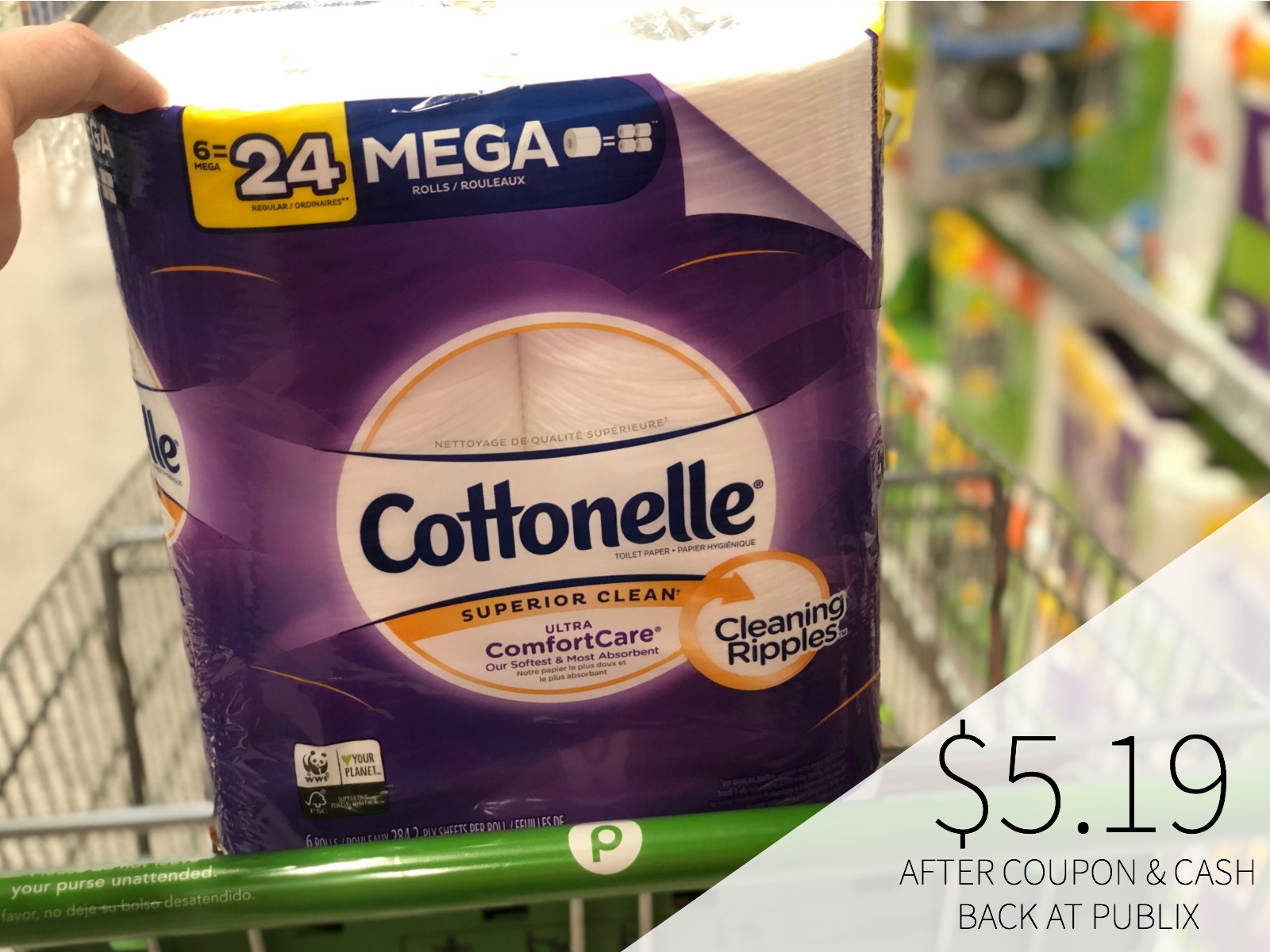 Cottonelle Toilet Paper I Heart Publix